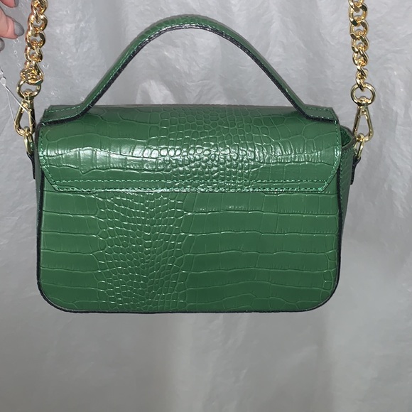 New Cheval Firenze Beatrice Made In Italy Leather Croc Embossed Crossbody - Picture 12 of 15